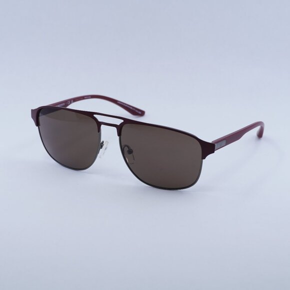🕶️ New Emporio Armani EA2144 336673 Sunglasses - Burgundy Frame, Brown Lenses